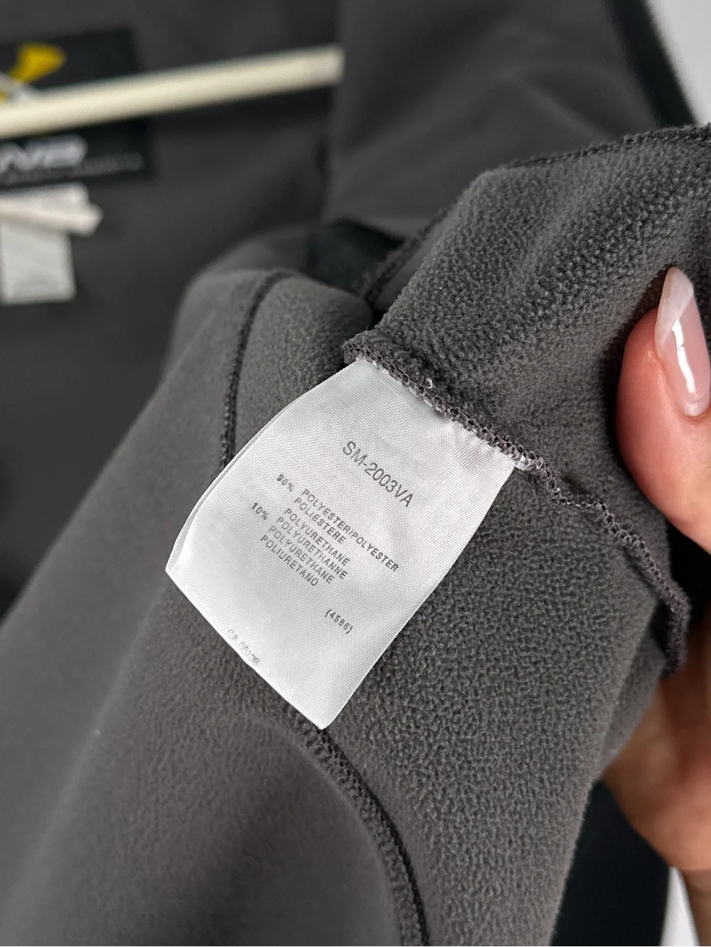 Descente Softshell Jacket Fleece Lined Full Zip Black S